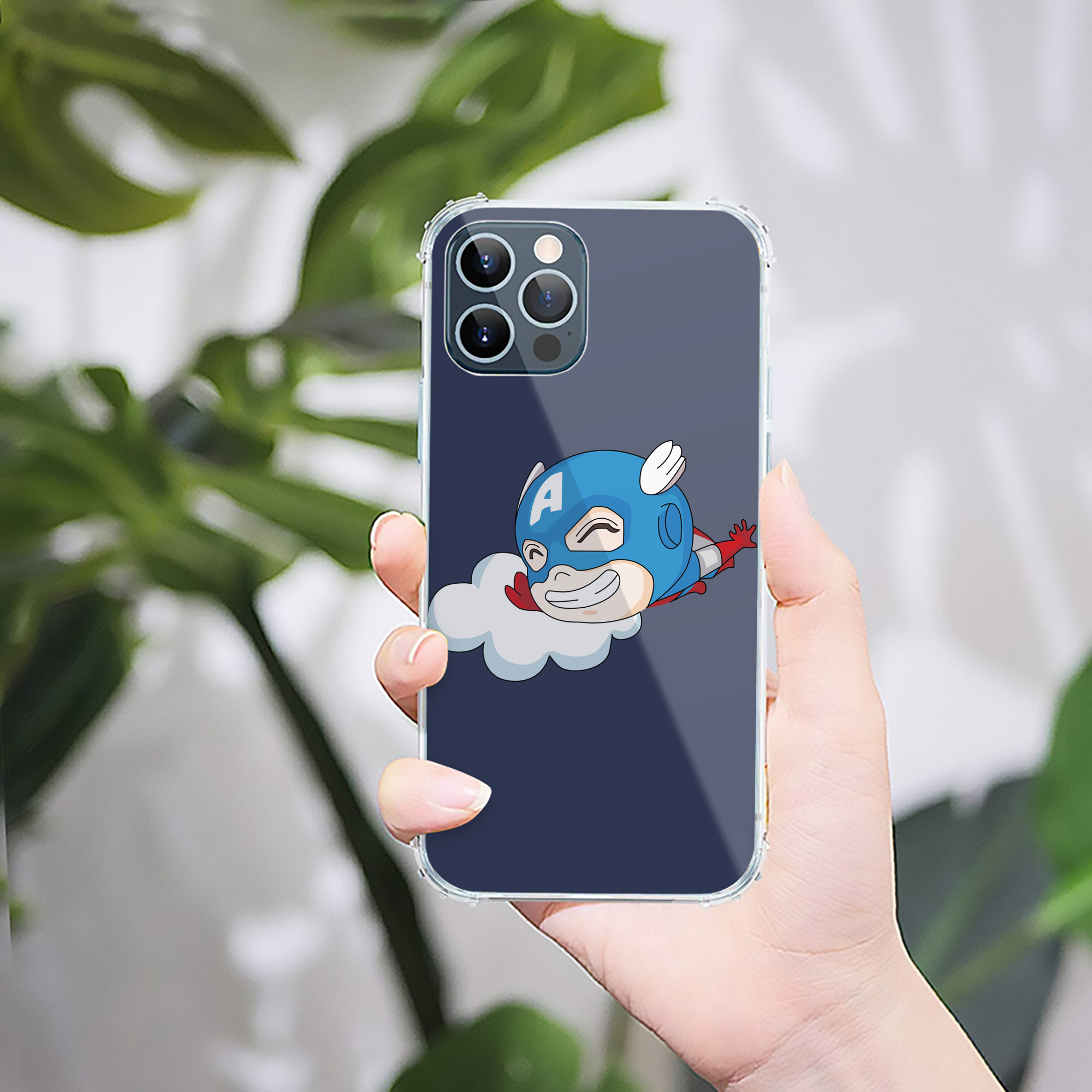 （画像用） アベンジャーズ The Avengers 【iPhone 12シリーズ対応】透明スマホケース（クリアソフトケース）